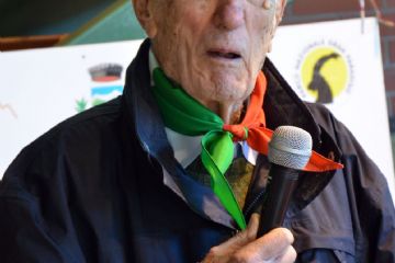 Prof. Arch. FRANCO BERLANDA Comandante Partigiano (25 Aprile 2016)