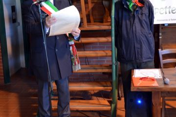 Prof. Arch. FRANCO BERLANDA Comandante Partigiano (25 Aprile 2016)
