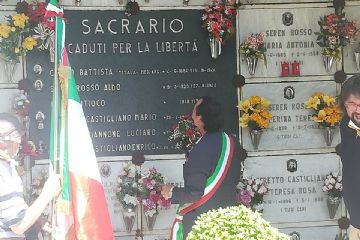 Commemorazione dei caduti, omaggio a Maria Riva e Titala