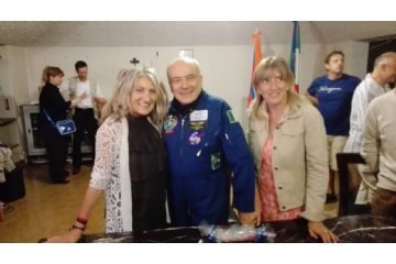 25 luglio 2015 l'astronauta Franco Malerba in visita al Polo Astronomico Don Giovanni Capace