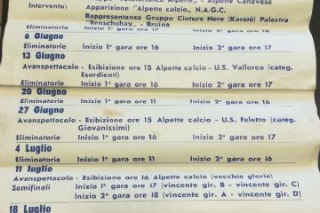 VI° Torneo programma
