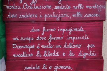 Corteo, omaggio al Monumento Alpini, Cippo Ex Internati, Monumento agli Svizzeri e al Sacrario Caduti della II Guerra Mondiale